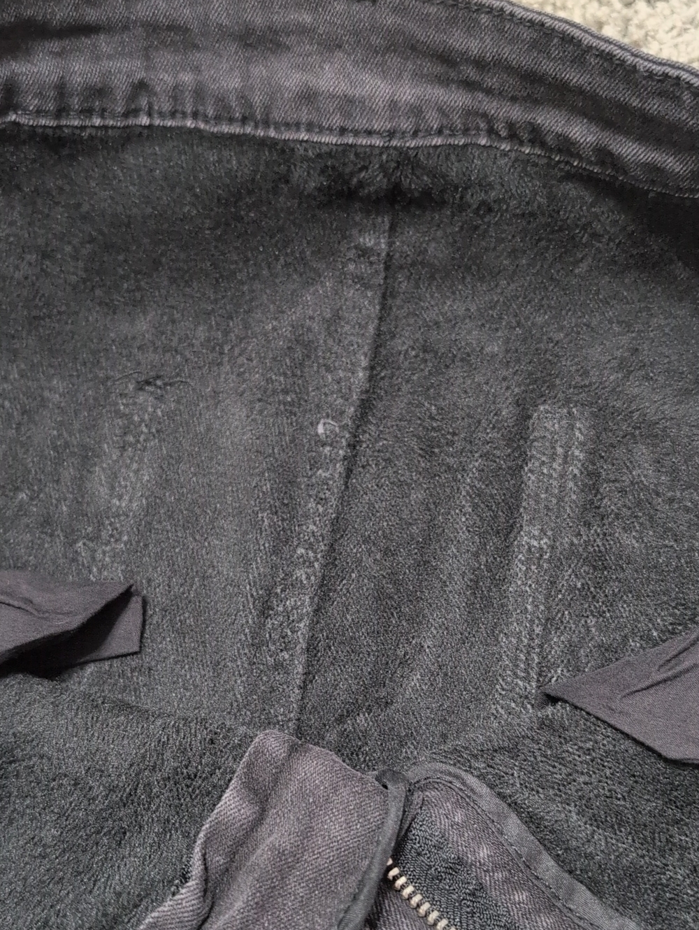 Fleece Lined Jeans Women Baggy Wide Leg Denim Pants Winter Warm Loose Fit Y2K - Picture 5 of 10